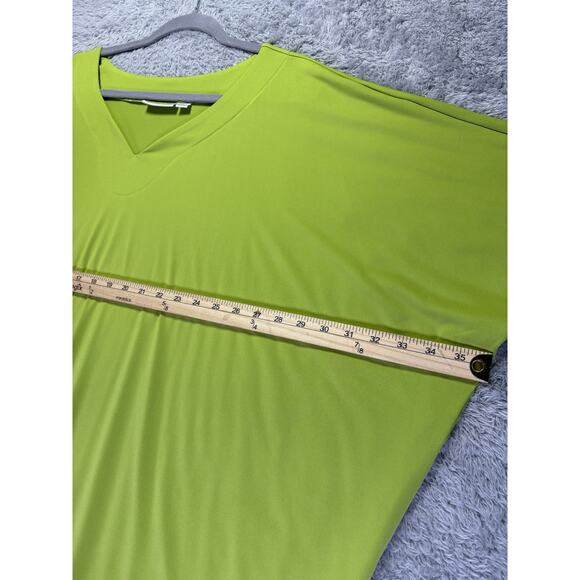 Susan Graver Lime Green Blouse - Picture 6 of 9